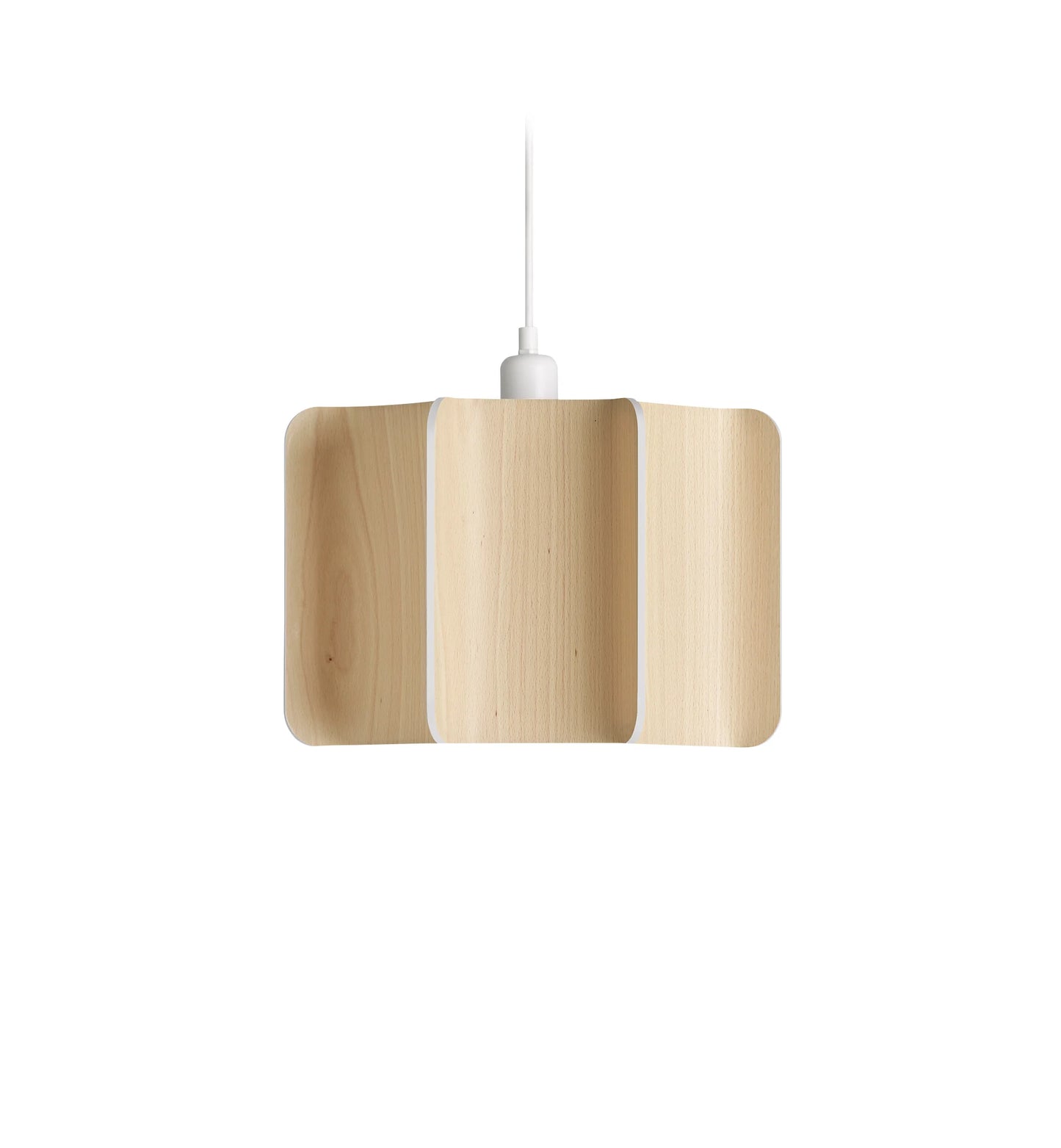 Wood large suspension lamp. beech Wood Suspended light. suspension lighting For Contemporary