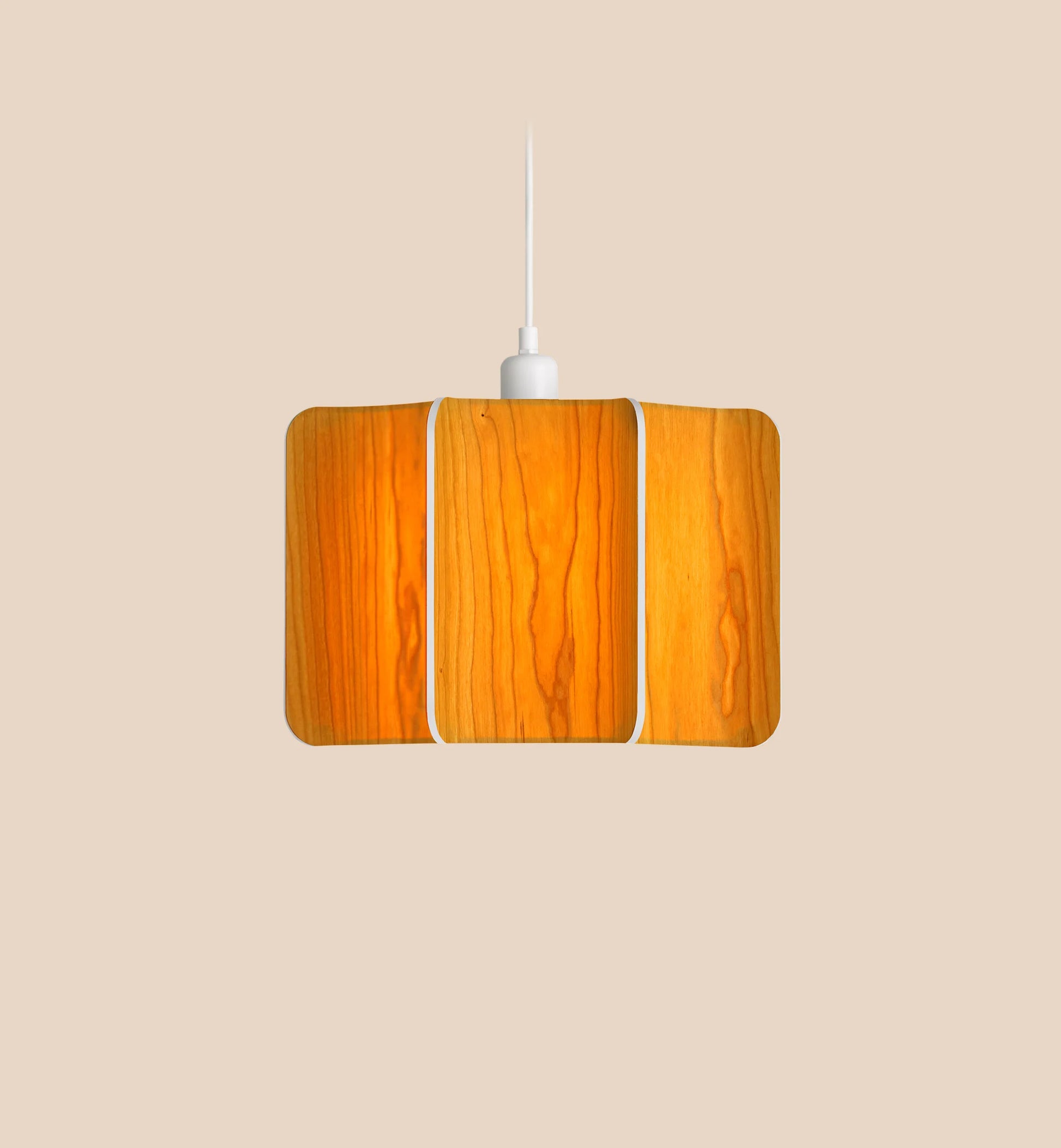 Wood large suspension lamp. Wood Suspended light. suspension lighting For Contemporary