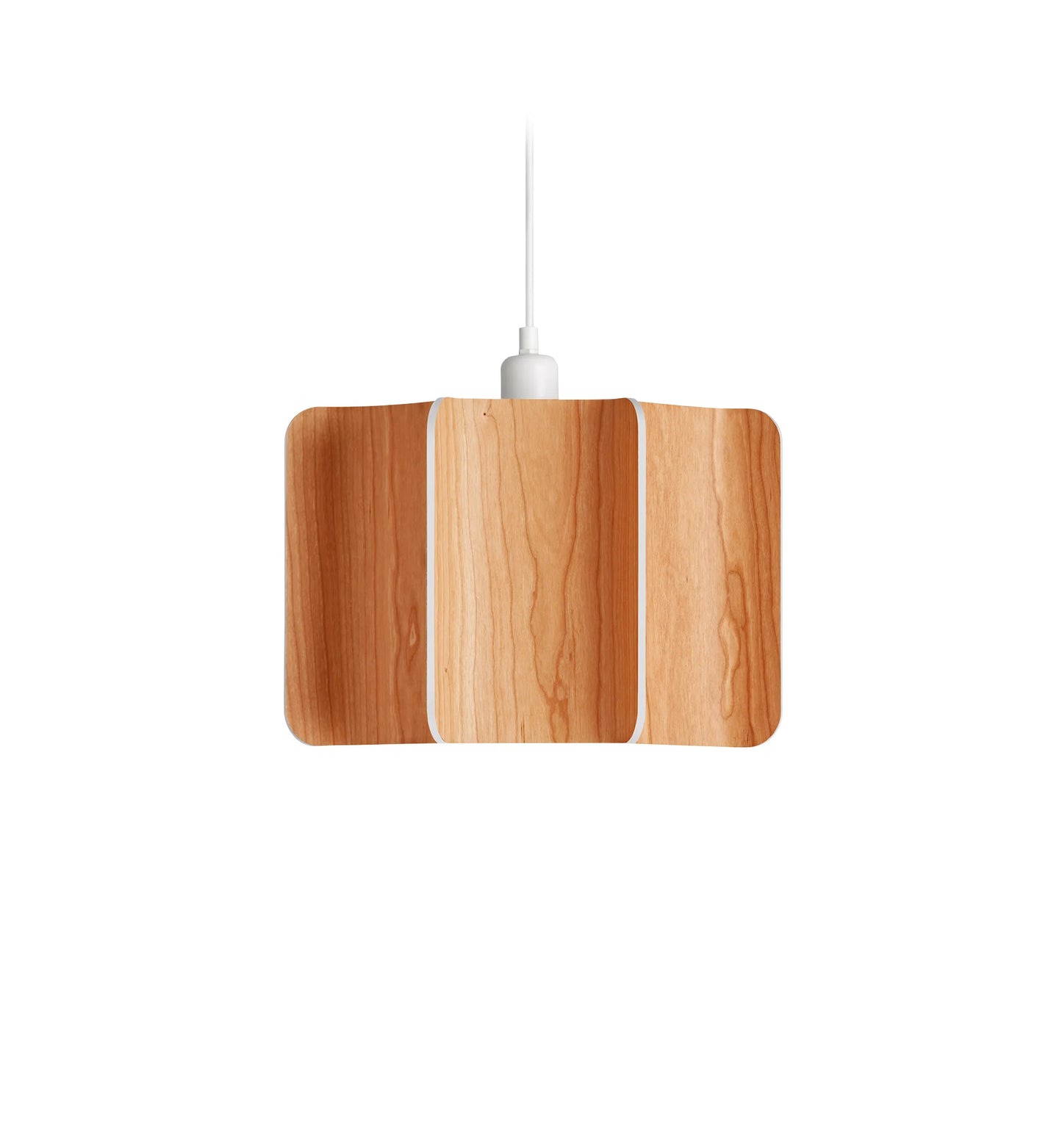 Wood large suspension lamp. Wood veneer grey Suspended light. suspension lighting For Contemporary