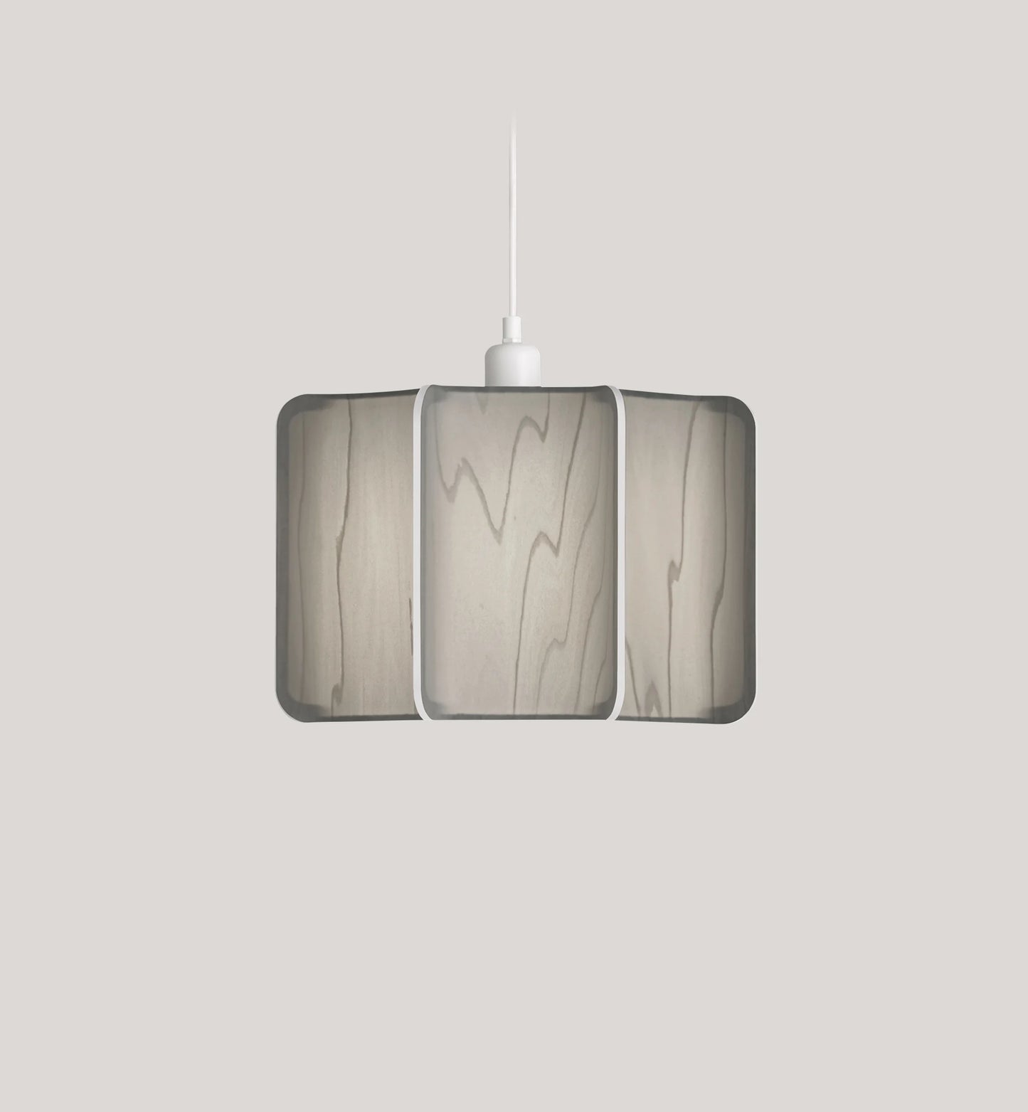 large pendant. Wood veneer grey Suspended light. suspension lighting For Contemporary