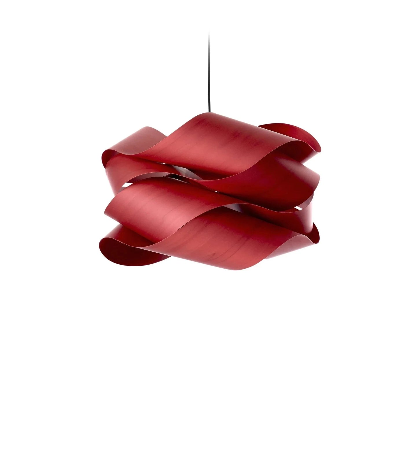 Red tint Veneer lamp. Suspension lamp