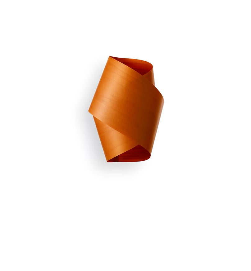 natural wood orange Wall light. interior wall lights. indoor wall lights. orange tinted veneer