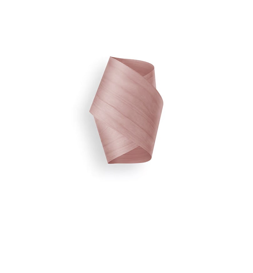 natural wood pink Wall light. interior wall lights. indoor wall lights. dusty pink tinted veneer