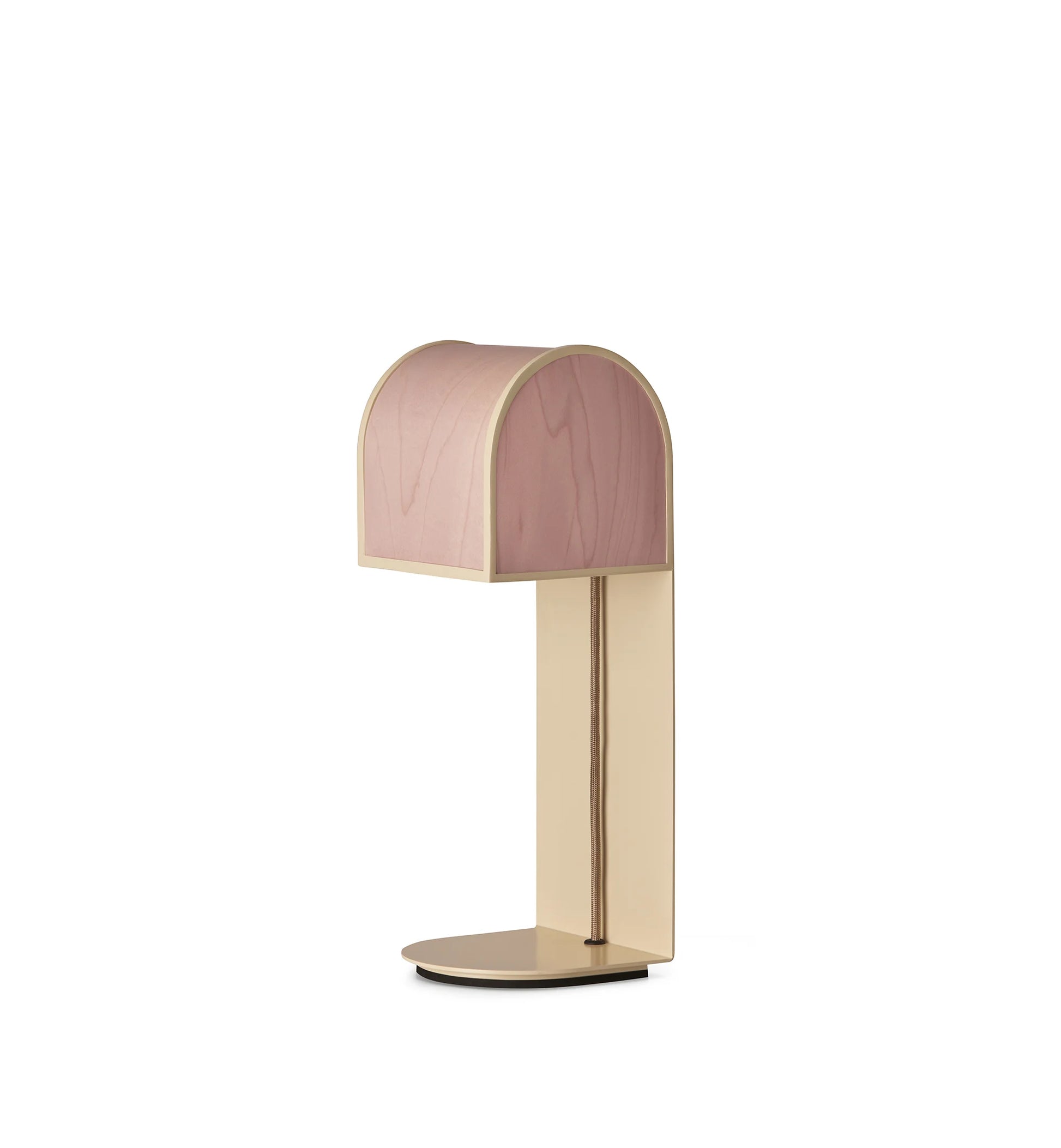 Pink Wood Veneer Table lamp. Boho Chic Table lamp, Bohemian chic table lamp. table lamp design. small table lamp