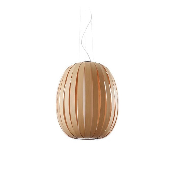 wooden suspended light. Best lighting. large pendant. ceiling light brands.