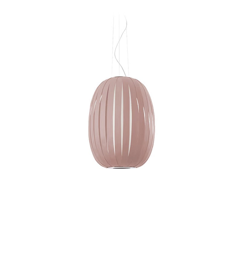 wooden pale rose suspended light. Best lighting. large pendant. ceiling light brands.