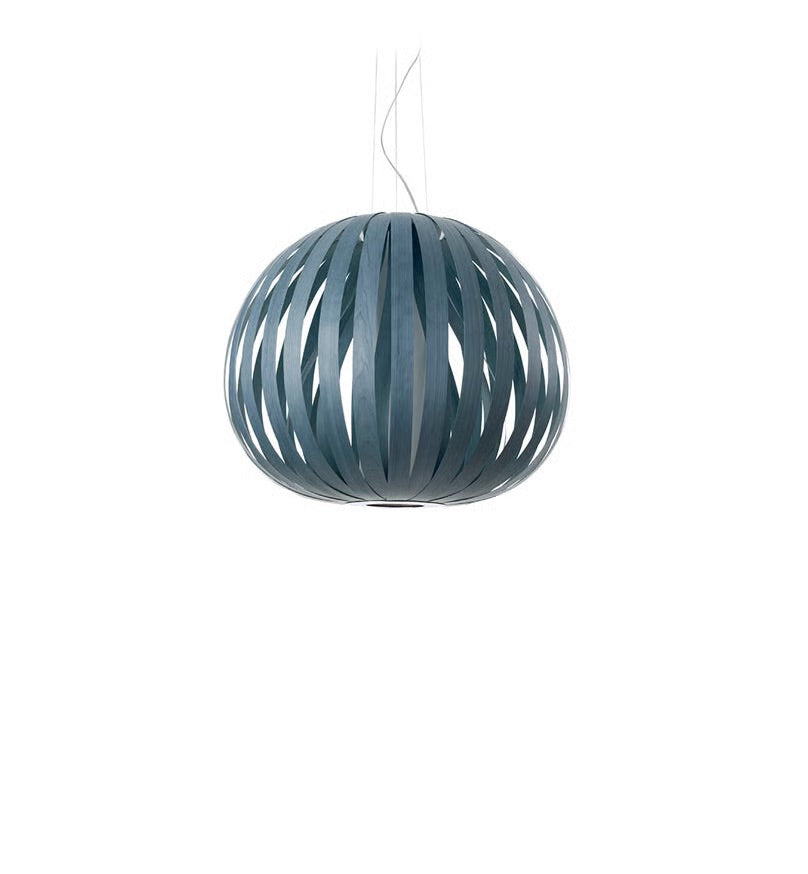 blue wood large pendant lamp. art deco lighting. Ceiling light brands 