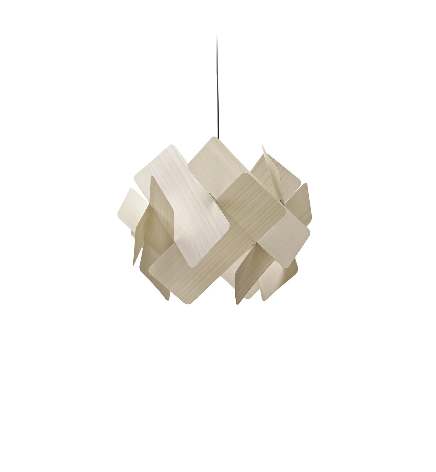 White Wood Veneer interior chandelier lamp