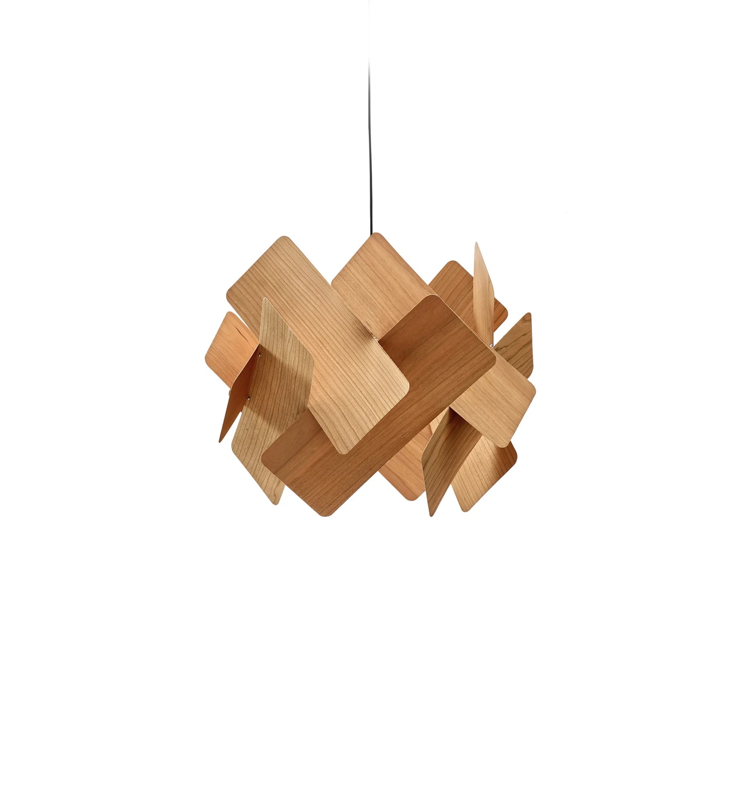 Wood Veneer interior chandelier lamp