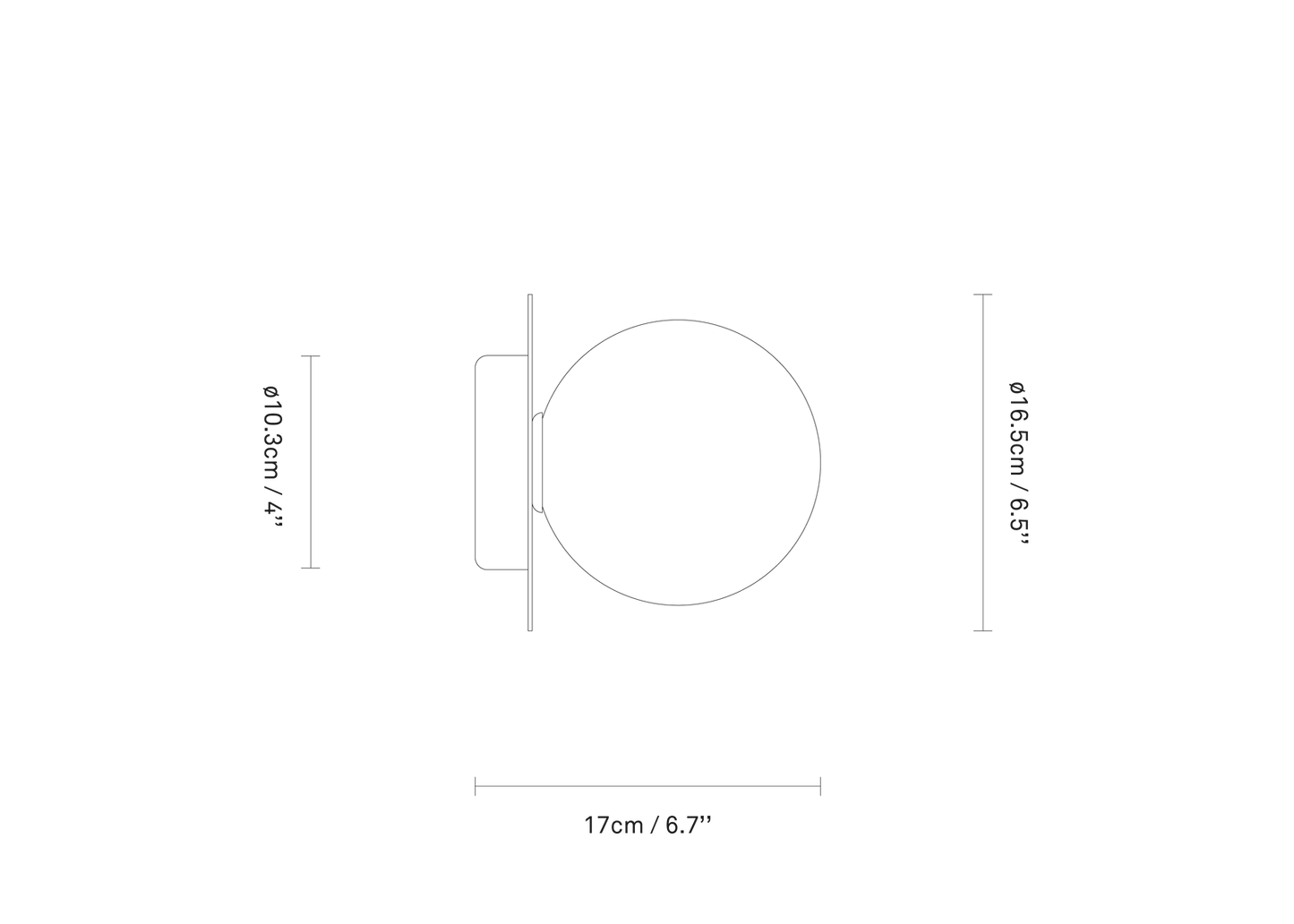 Liila 1 Medium Wall / Ceiling Lamp by Nuura