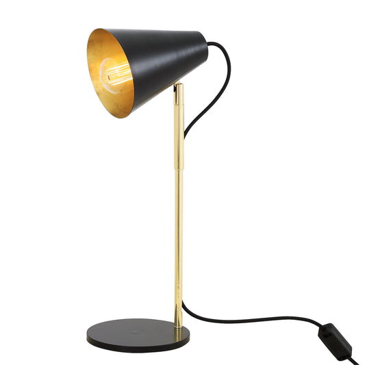Lusaka Table Lamp with Cone Shade by Mullan Lighting – modern table lamp featuring a refined cone shade and elegant silhouette.