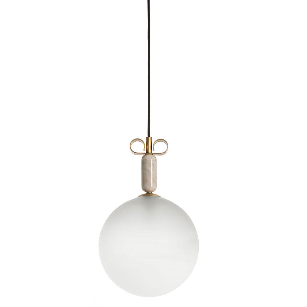 Elegant small pendant with satin glass 