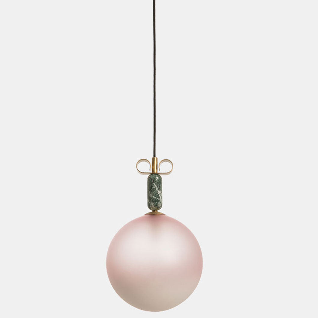 Elegant small pendant with satin glass 