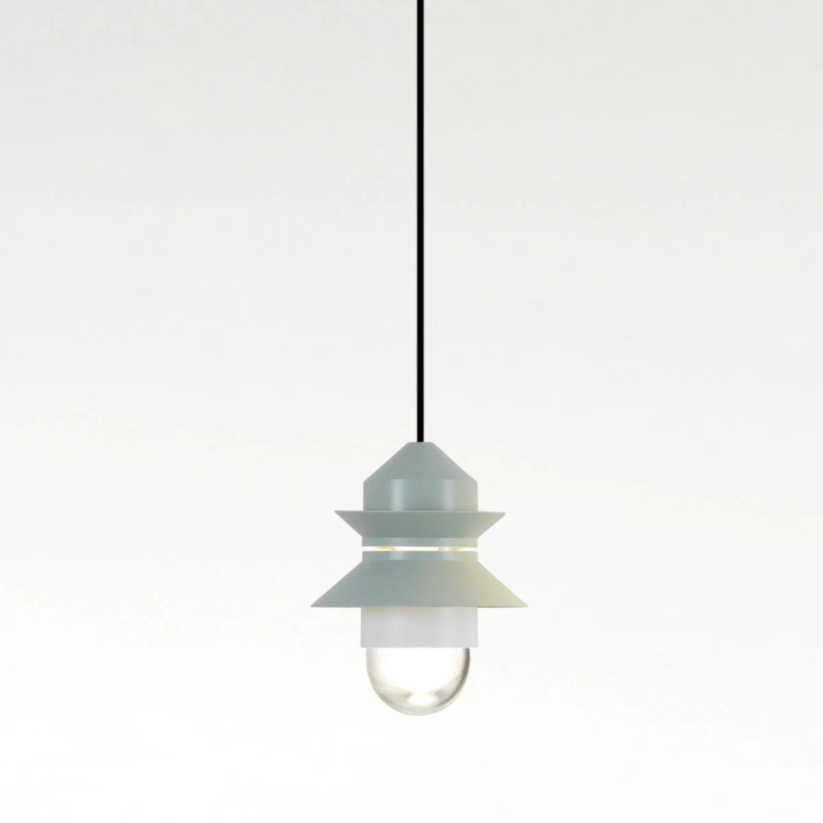 Santorini light green indoor pendant lamp by Marset, modern designer hanging light with soft ambient glow, perfect for luxury interiors and contemporary decorative lighting