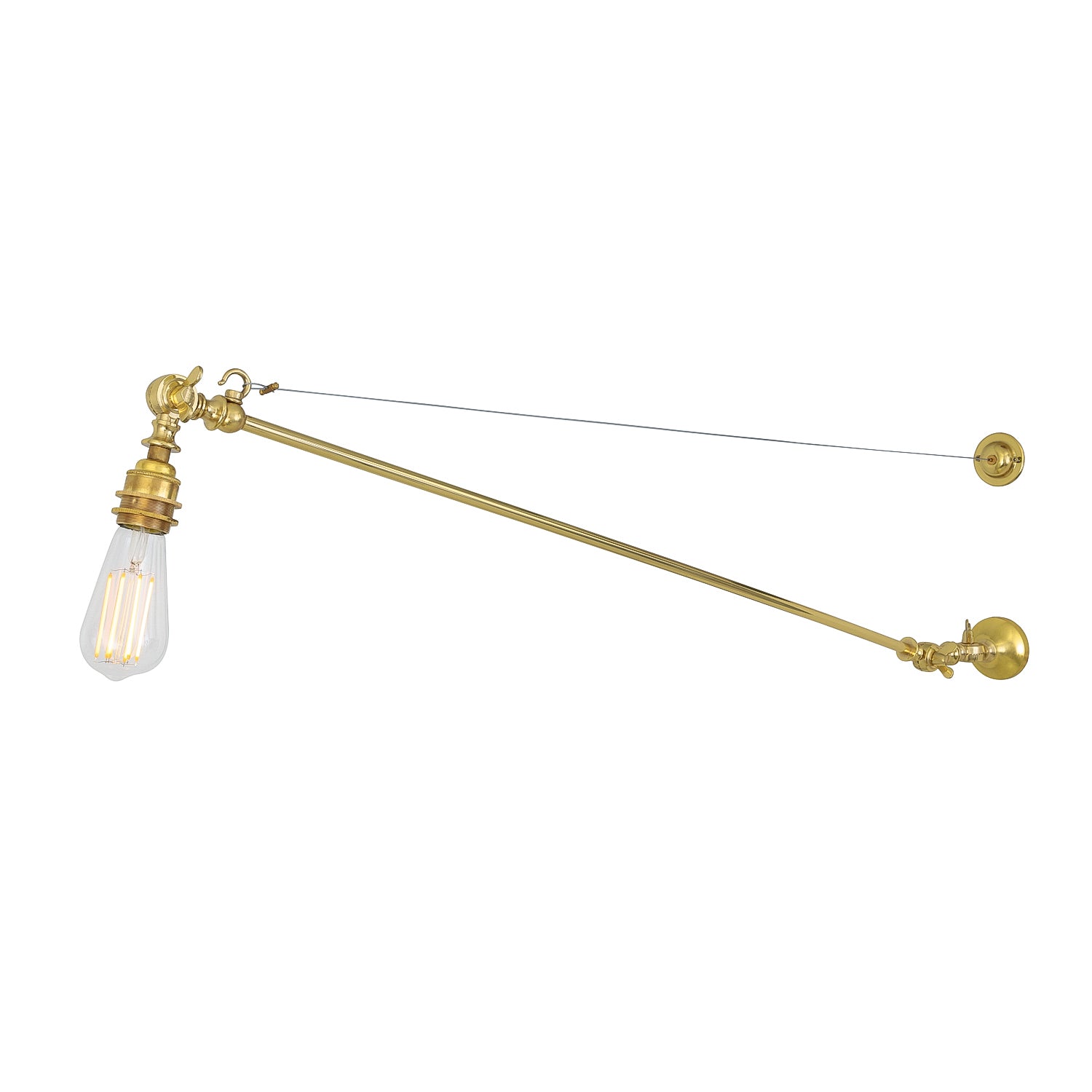 Manick Swing Arm Wall Lamp by Mullan Lighting with an adjustable swing arm design, offering versatile task and ambient lighting for modern interiors