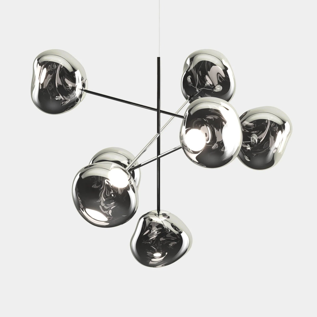 Melt Large Chandelier by Tom Dixon, designer chandelier with sculptural organic forms for luxury interiors ✨