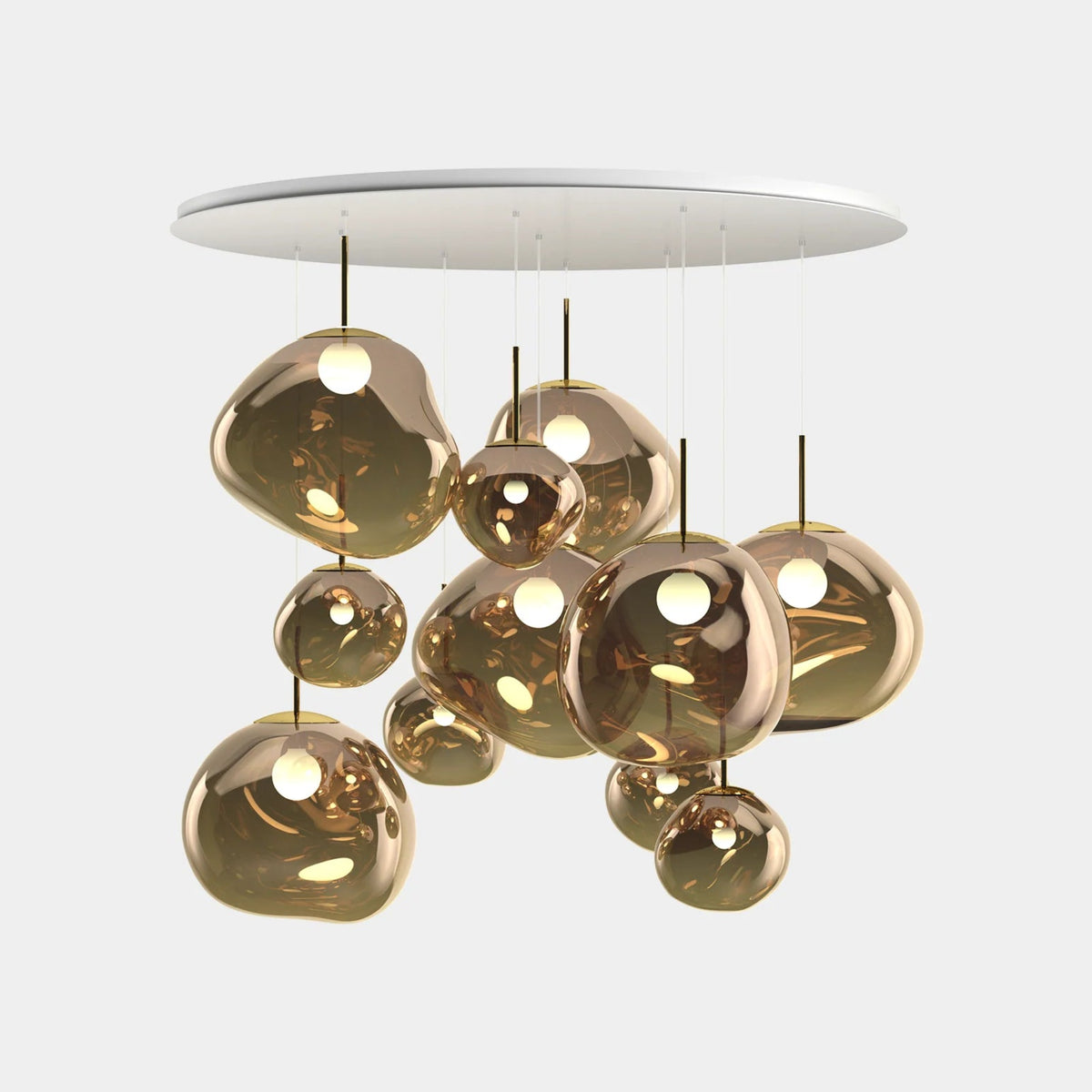 Melt Mega Pendant System by Tom Dixon, designer pendant light with sculptural form for luxury interiors ✨