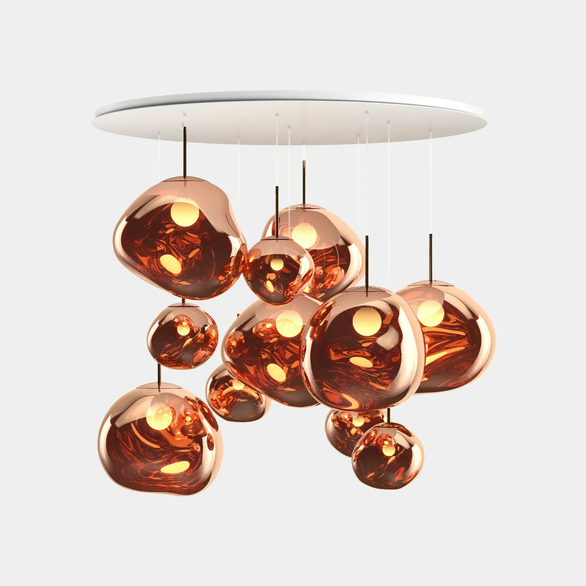 Melt Mega Pendant System by Tom Dixon, designer pendant light with sculptural form for luxury interiors ✨