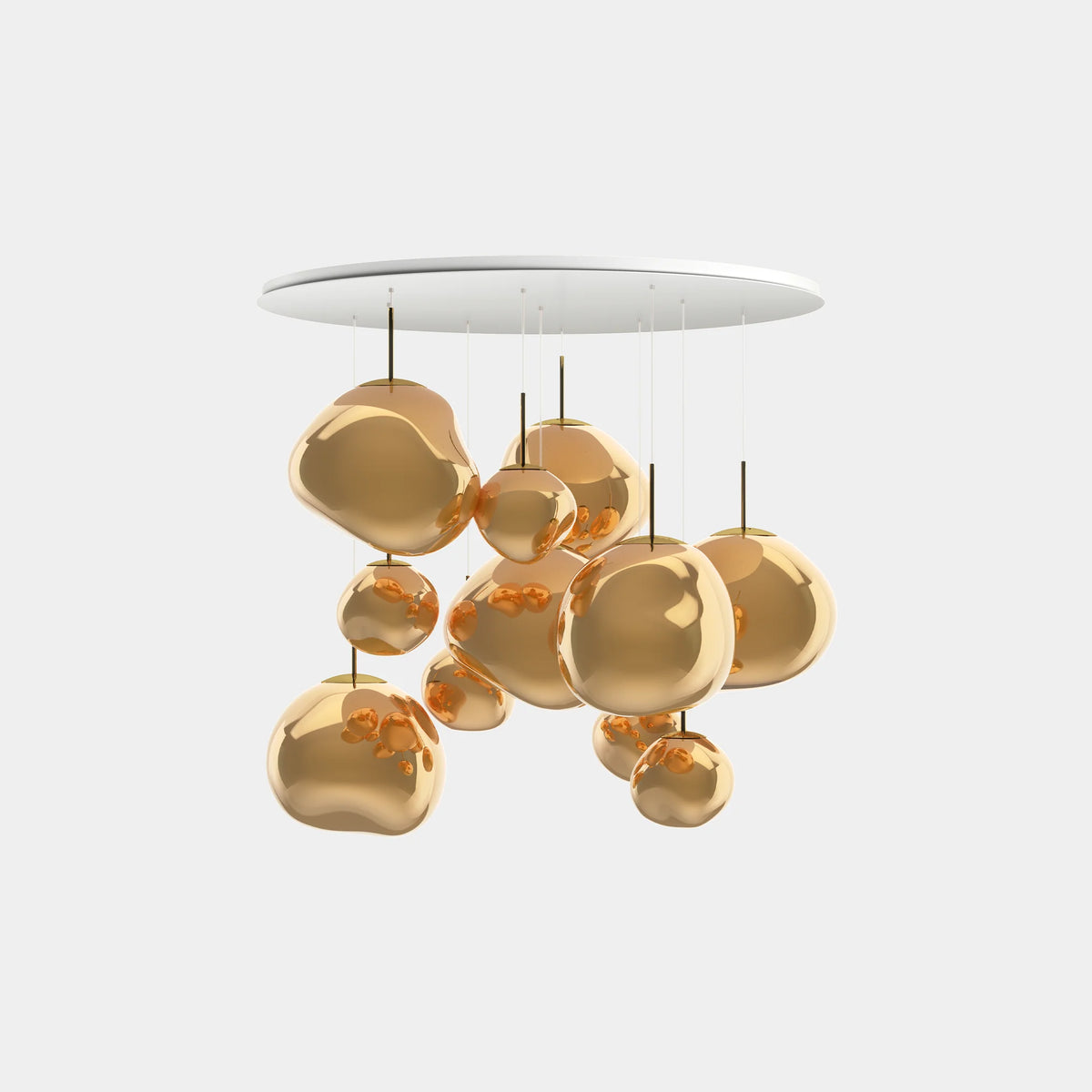 Melt Mega Pendant System by Tom Dixon, designer pendant light with sculptural form for luxury interiors ✨
