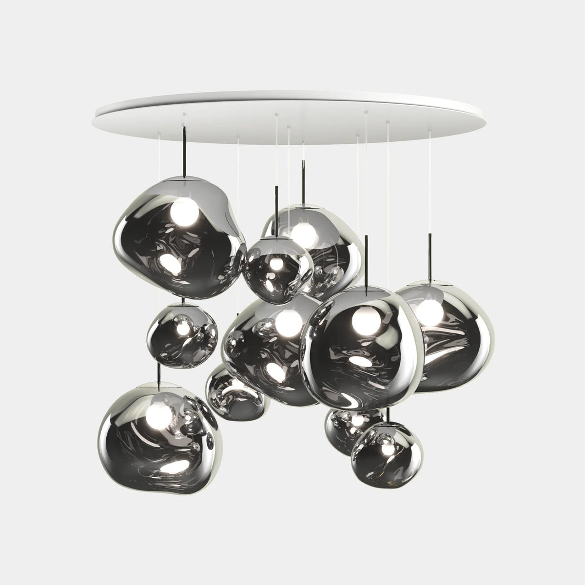 Melt Mega Pendant System by Tom Dixon, designer pendant light with sculptural form for luxury interiors ✨