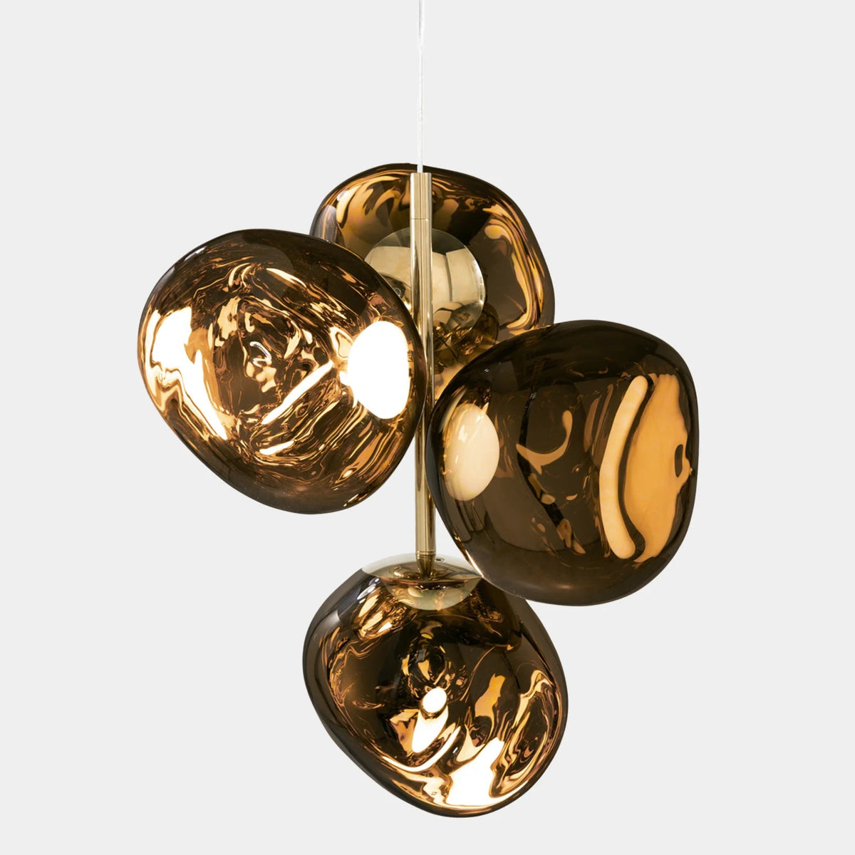 Melt Mini Chandelier by Tom Dixon, designer chandelier with sculptural organic forms for luxury interiors ✨