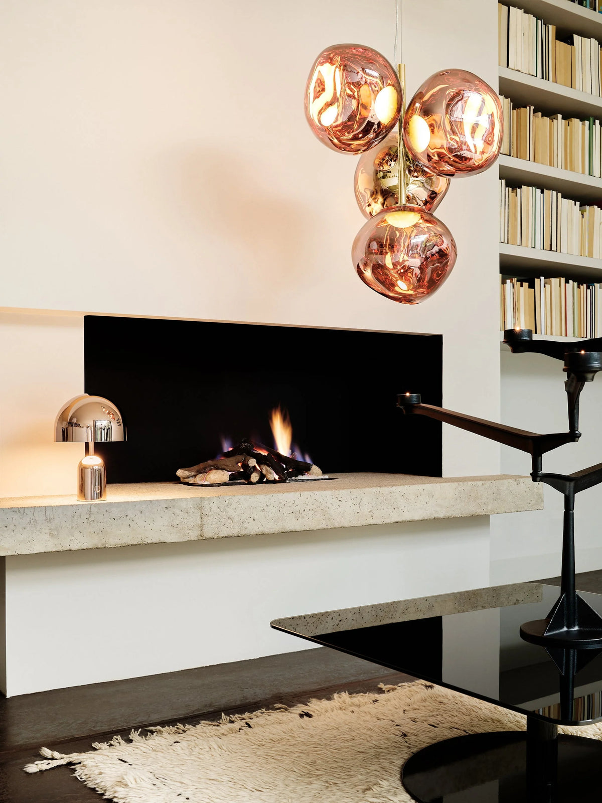 Melt Mini Chandelier by Tom Dixon, designer chandelier with sculptural organic forms for luxury interiors ✨