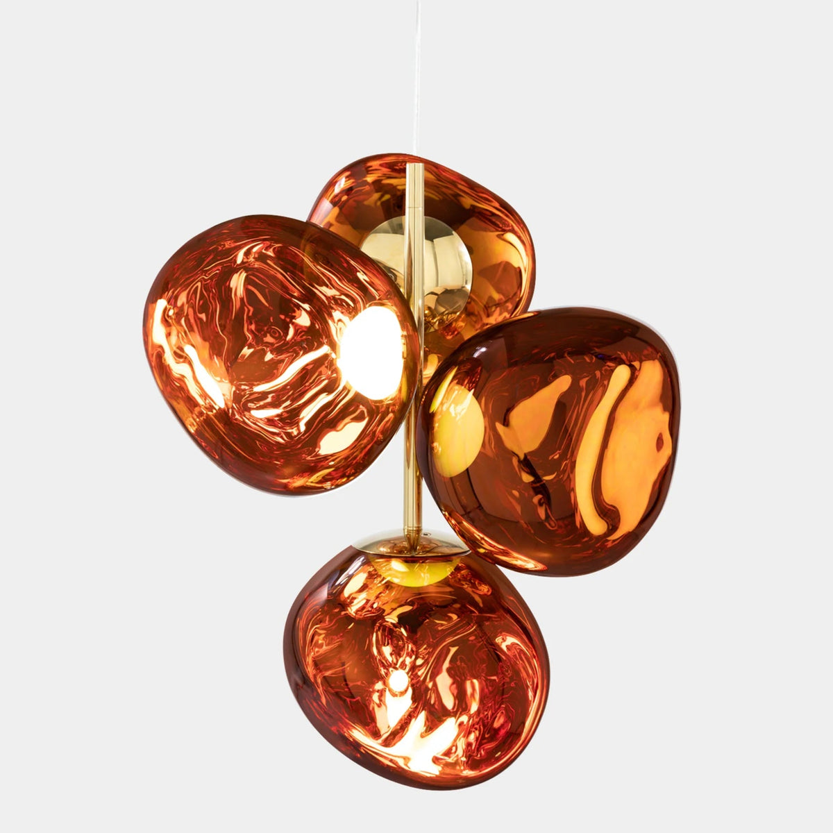Melt Mini Chandelier by Tom Dixon, designer chandelier with sculptural organic forms for luxury interiors ✨