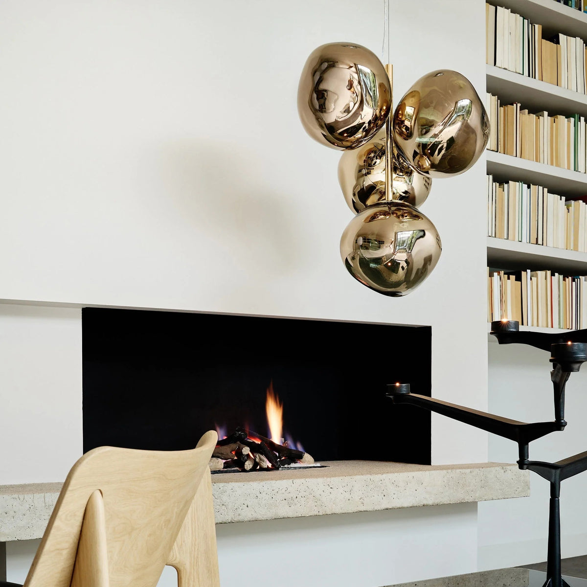 Melt Mini Chandelier by Tom Dixon, designer chandelier with sculptural organic forms for luxury interiors ✨