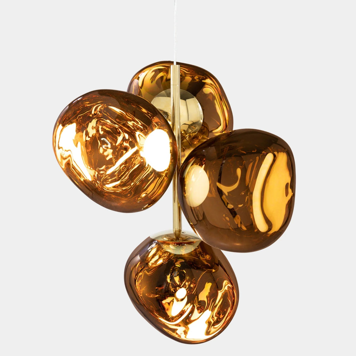 Melt Mini Chandelier by Tom Dixon, designer chandelier with sculptural organic forms for luxury interiors ✨