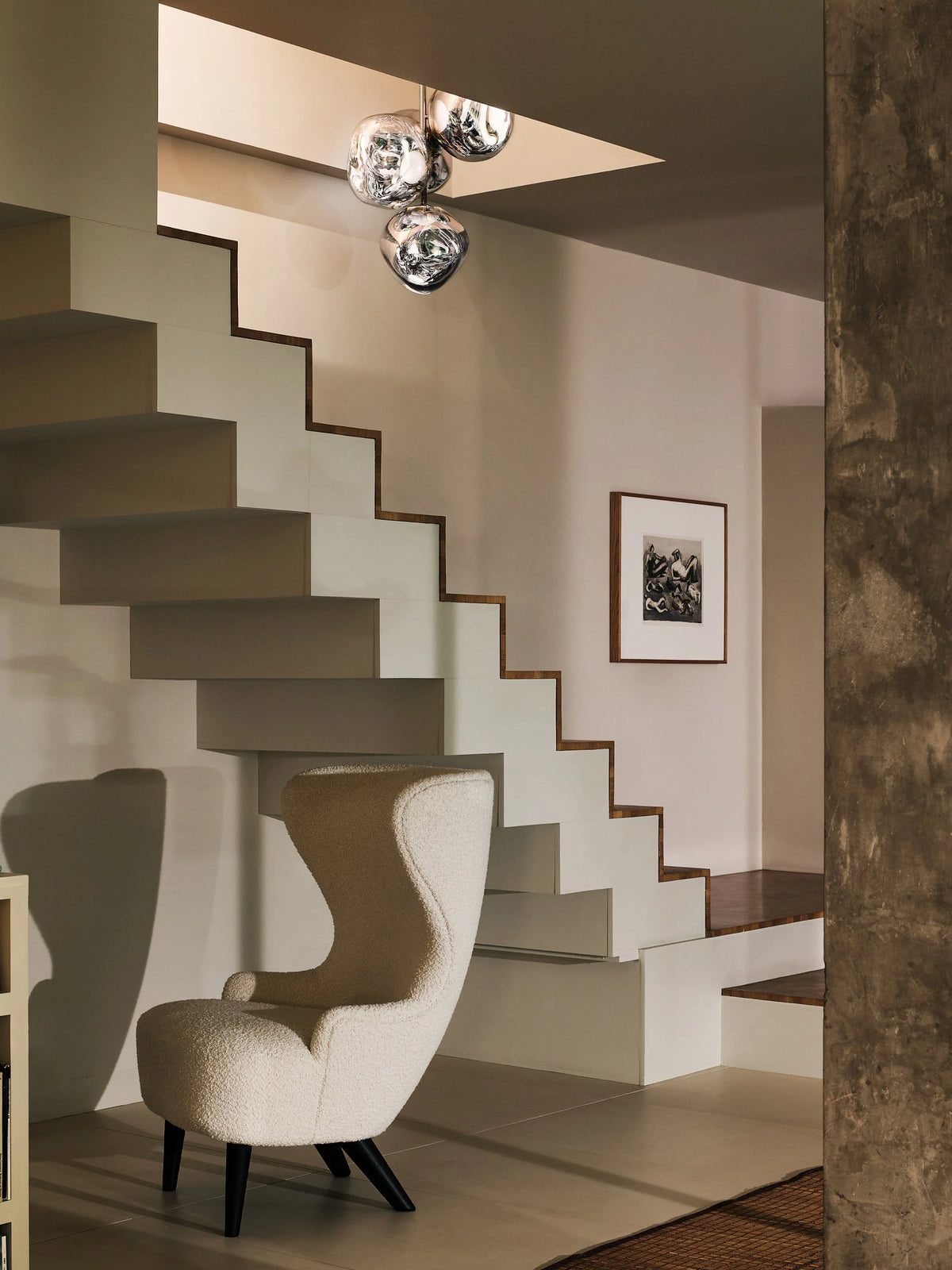 Melt Mini Chandelier by Tom Dixon, designer chandelier with sculptural organic forms for luxury interiors ✨