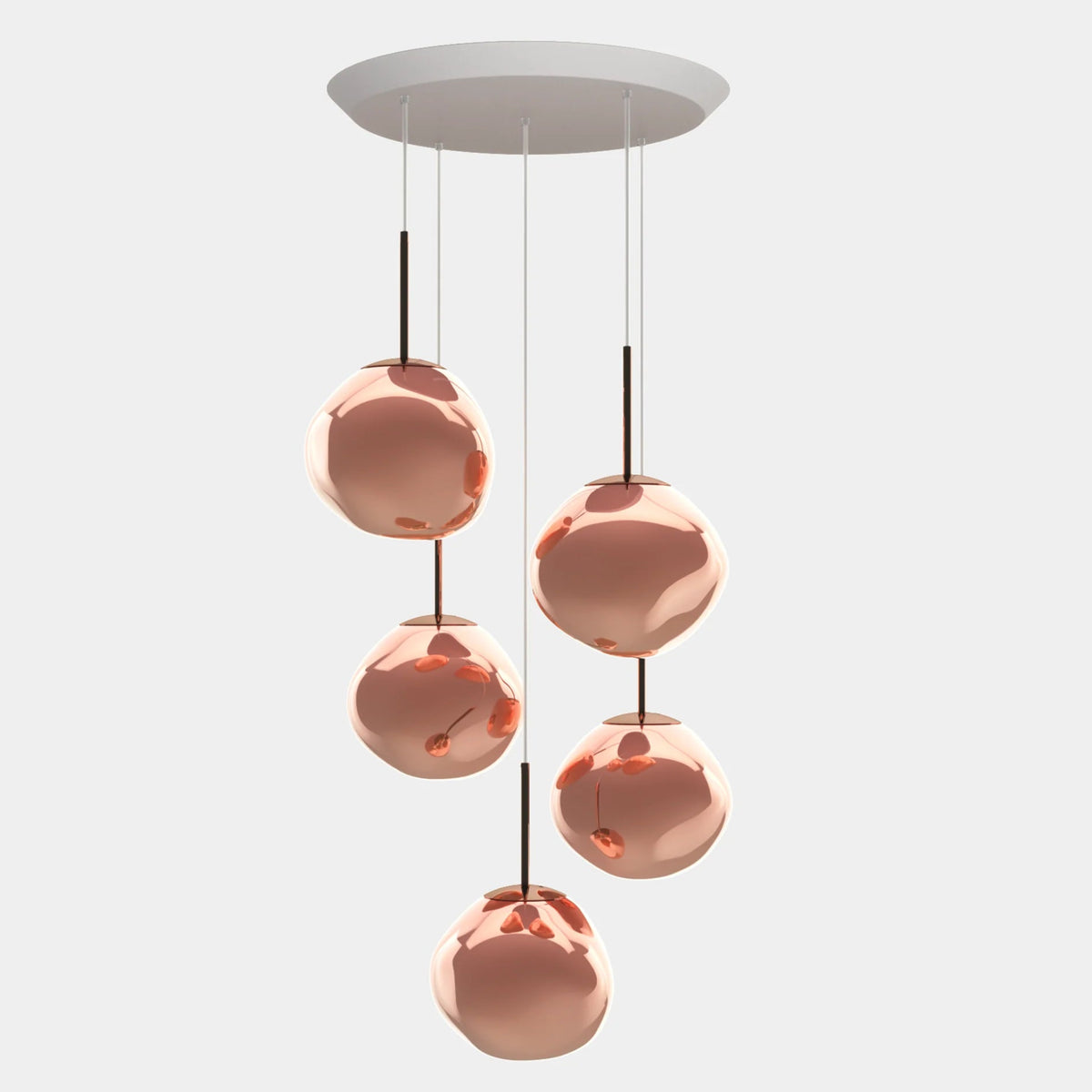 Melt Mini Round Pendant System by Tom Dixon, designer pendant light with organic form for luxury interiors ✨