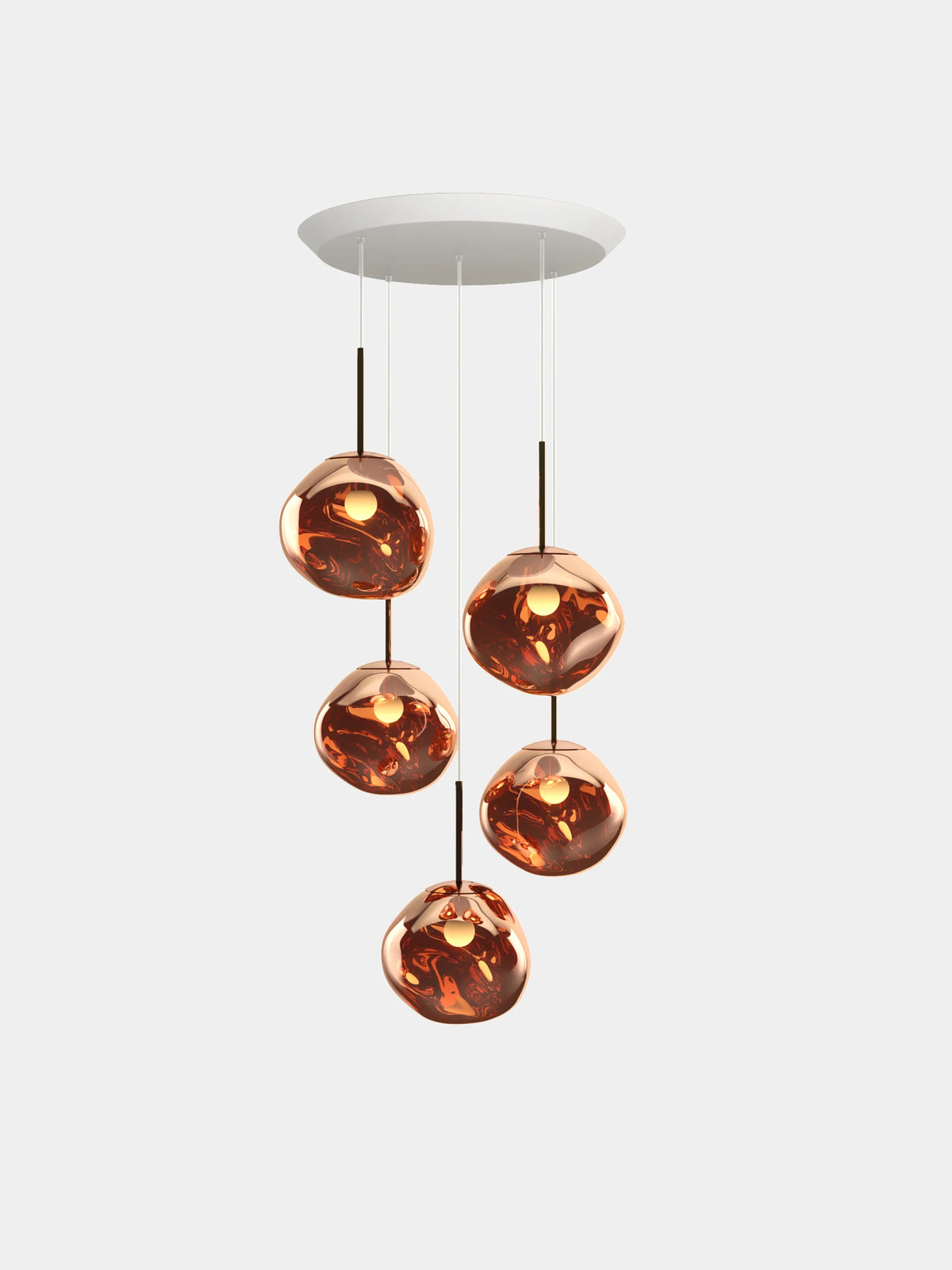 Melt Mini Round Pendant System by Tom Dixon, designer pendant light with organic form for luxury interiors ✨