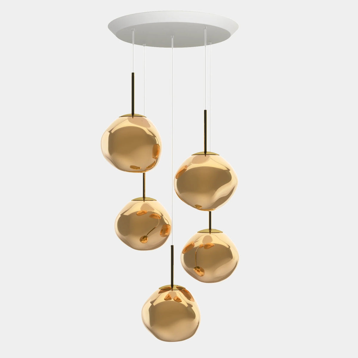 Melt Mini Round Pendant System by Tom Dixon, designer pendant light with organic form for luxury interiors ✨