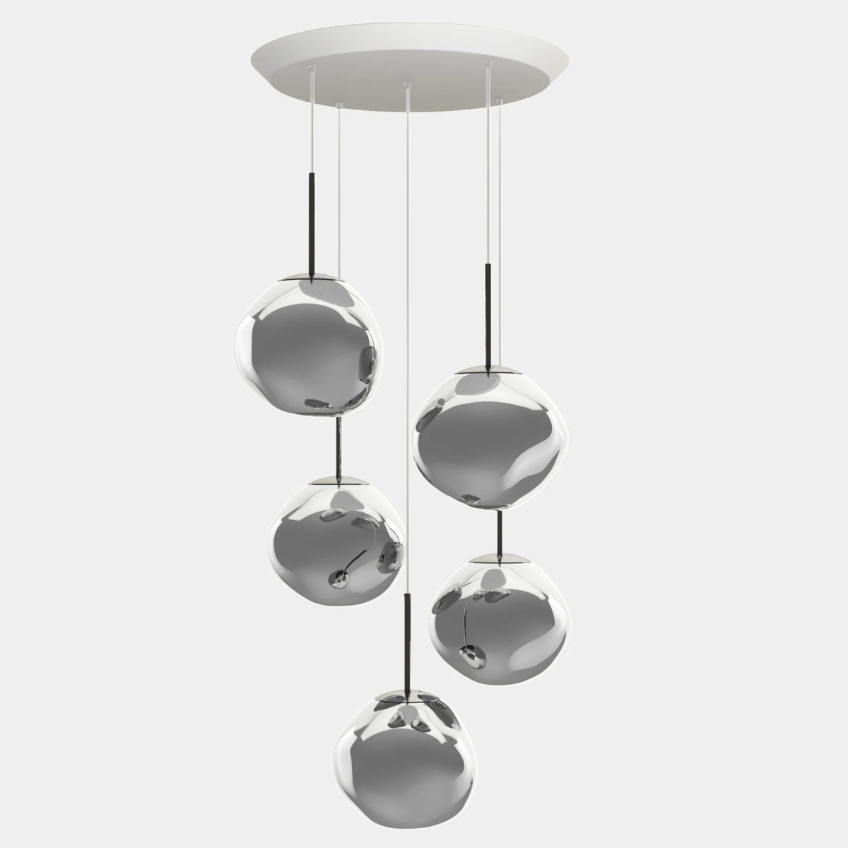 Melt Mini Round Pendant System by Tom Dixon, designer pendant light with organic form for luxury interiors ✨