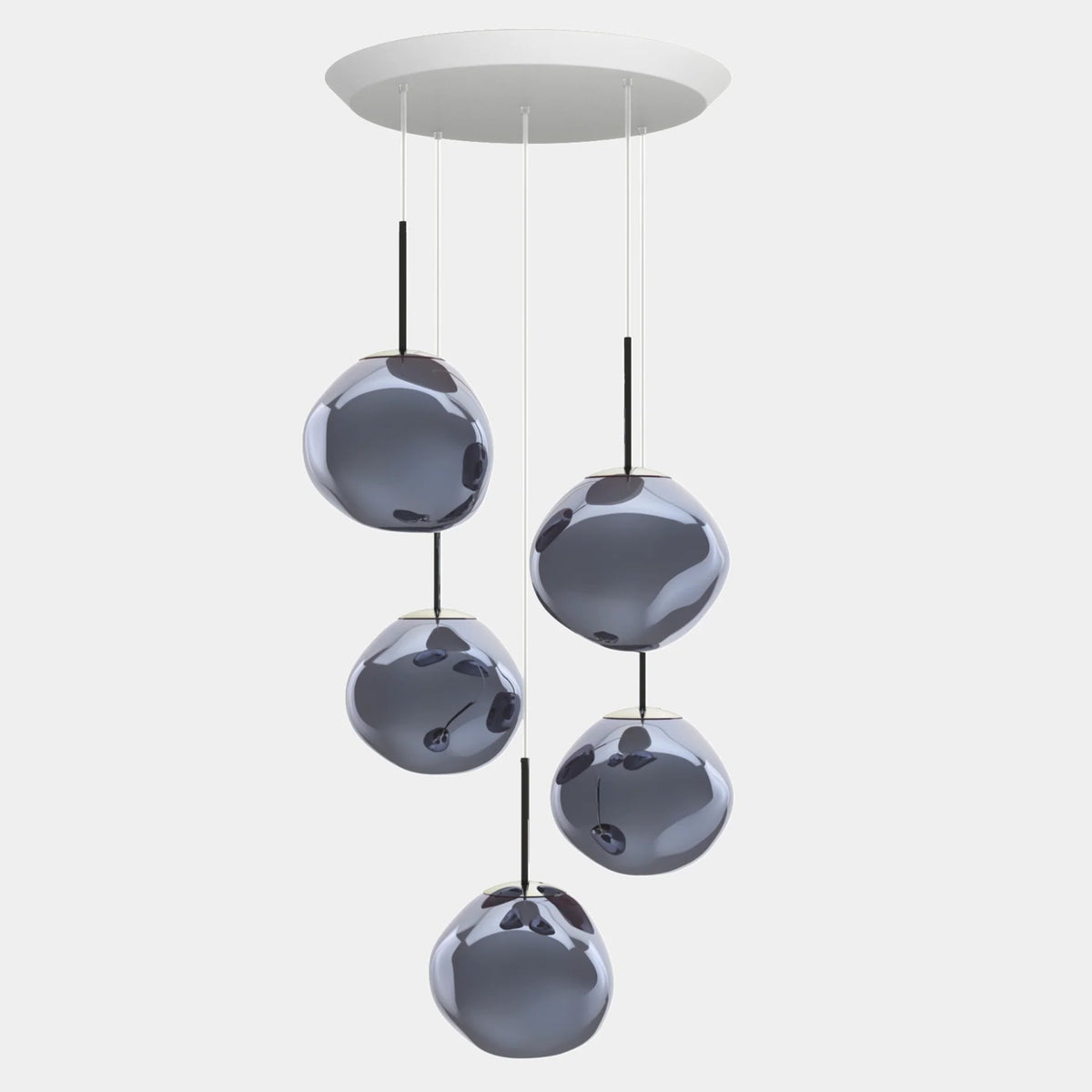 Melt Mini Round Pendant System by Tom Dixon, designer pendant light with organic form for luxury interiors ✨