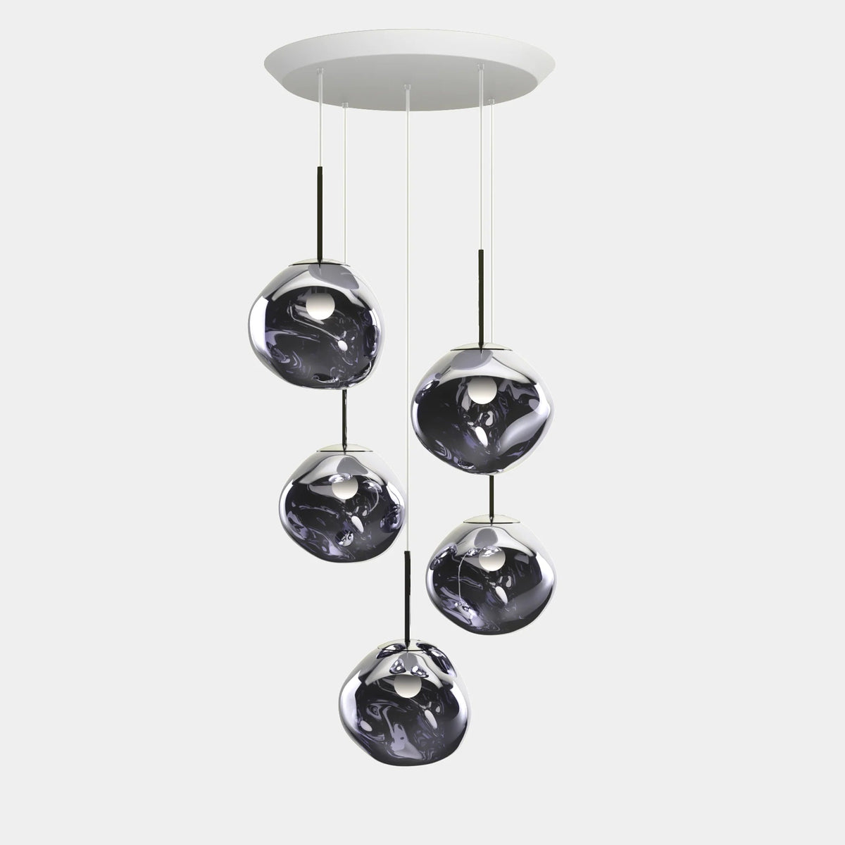 Melt Mini Round Pendant System by Tom Dixon, designer pendant light with organic form for luxury interiors ✨