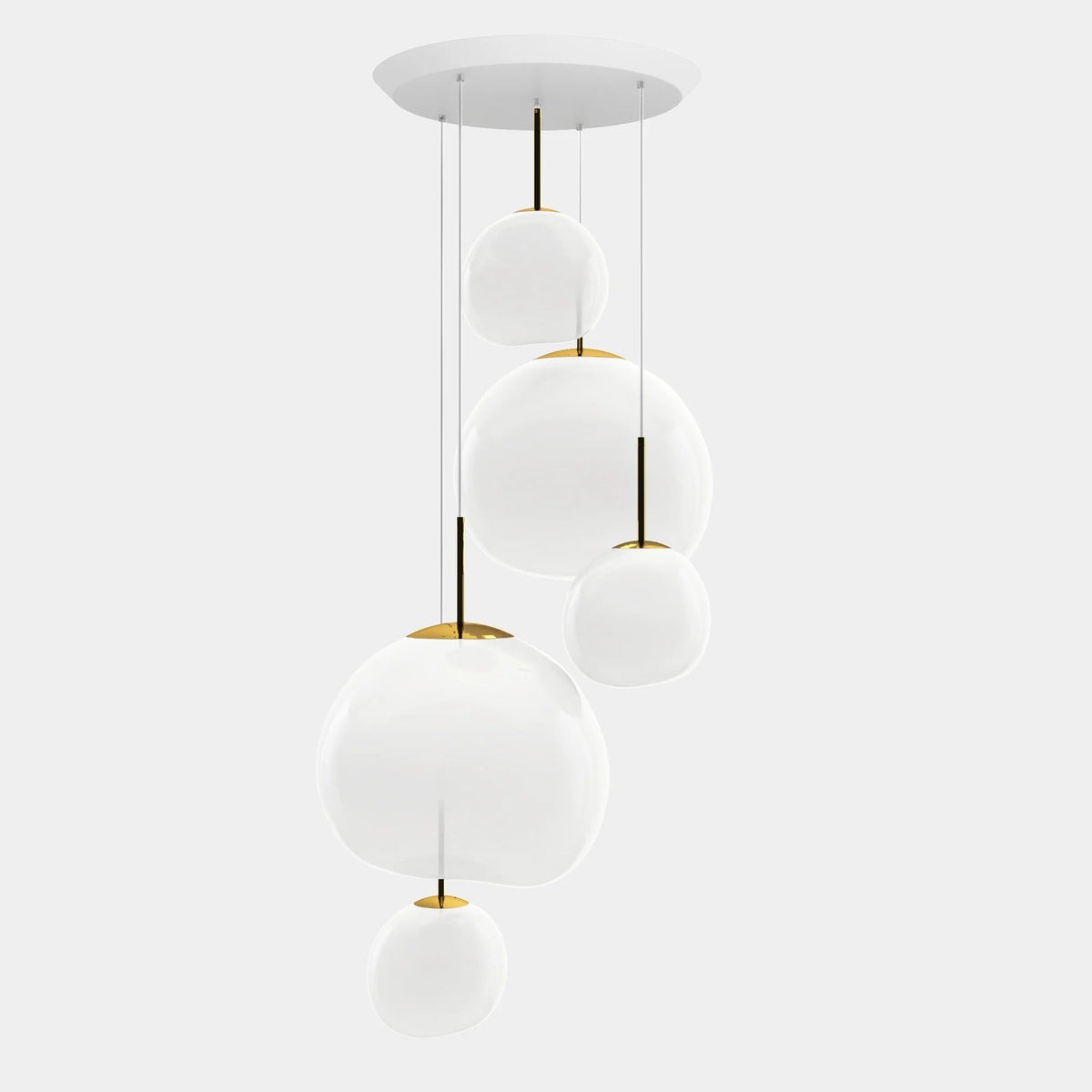 Melt Opal Pendant System by Tom Dixon, designer pendant light with sculptural form for luxury interiors ✨