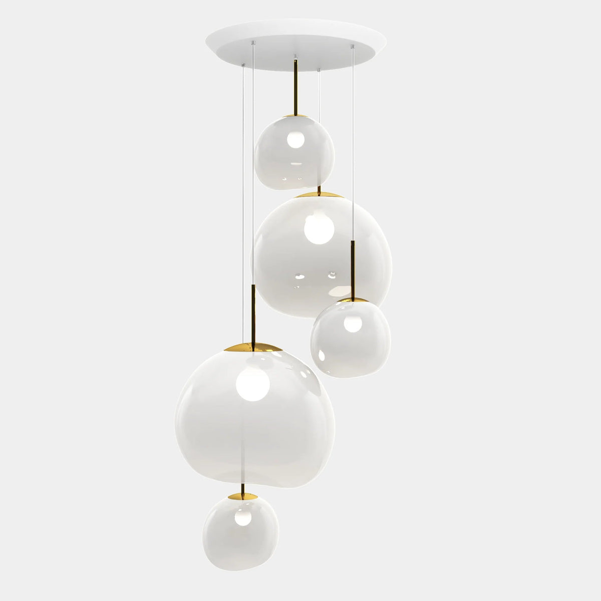 Melt Opal Pendant System by Tom Dixon, designer pendant light with sculptural form for luxury interiors ✨