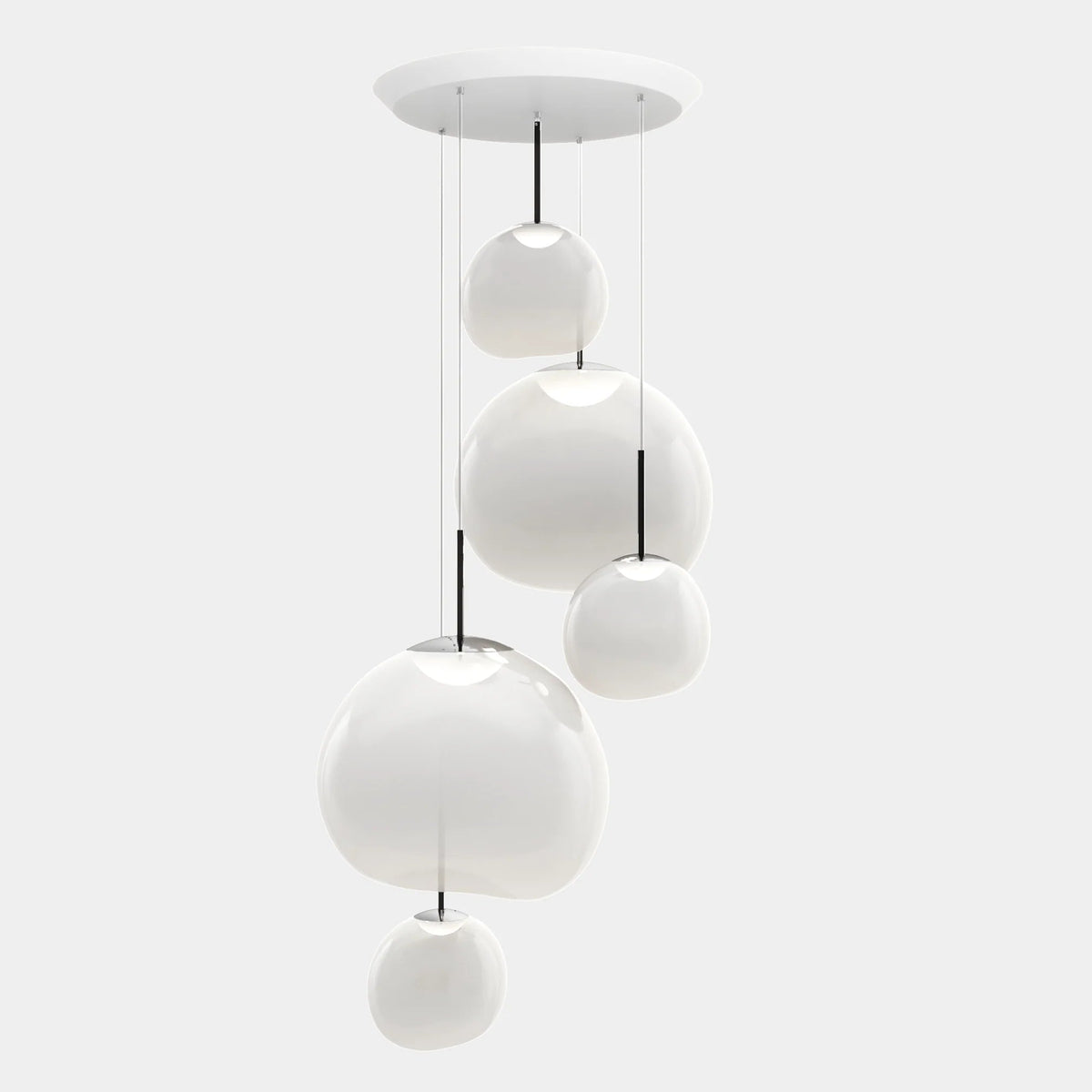 Melt Opal Pendant System by Tom Dixon, designer pendant light with sculptural form for luxury interiors ✨