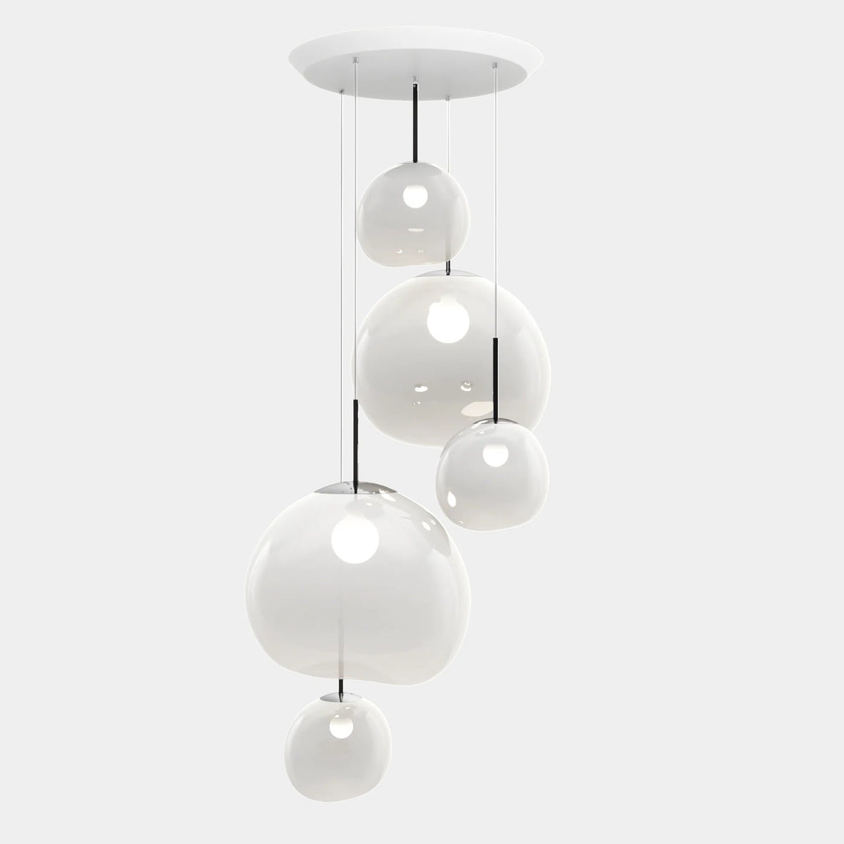 Melt Opal Pendant System by Tom Dixon, designer pendant light with sculptural form for luxury interiors ✨