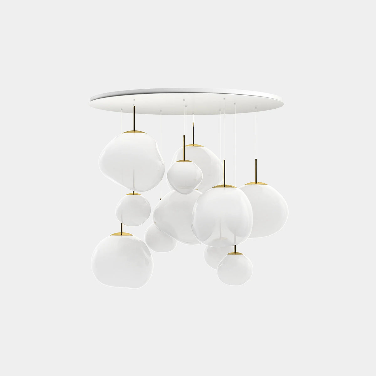 Melt Opal Pendant System by Tom Dixon, designer pendant light with sculptural form for luxury interiors ✨
