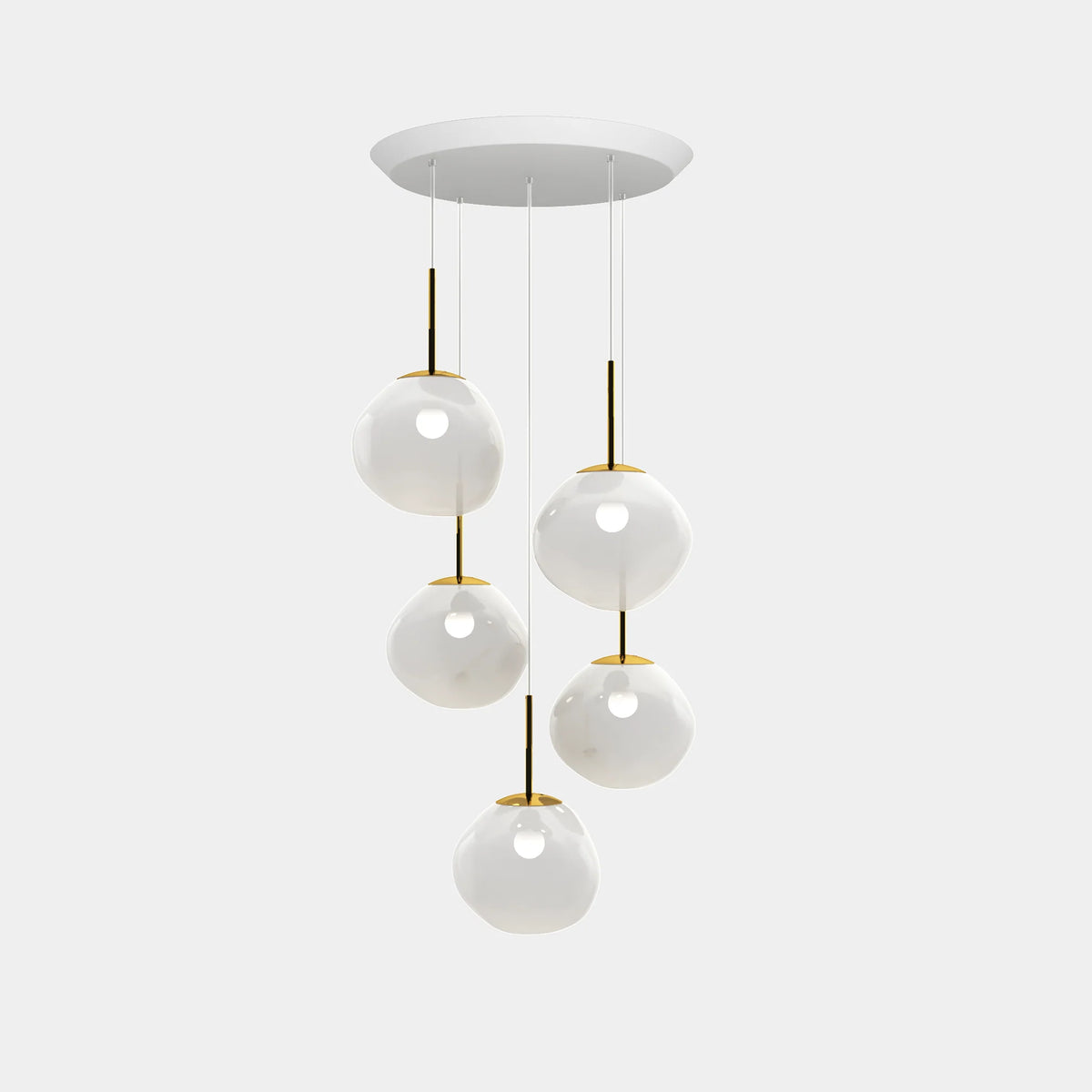 Melt Opal Pendant System by Tom Dixon, designer pendant light with sculptural form for luxury interiors ✨