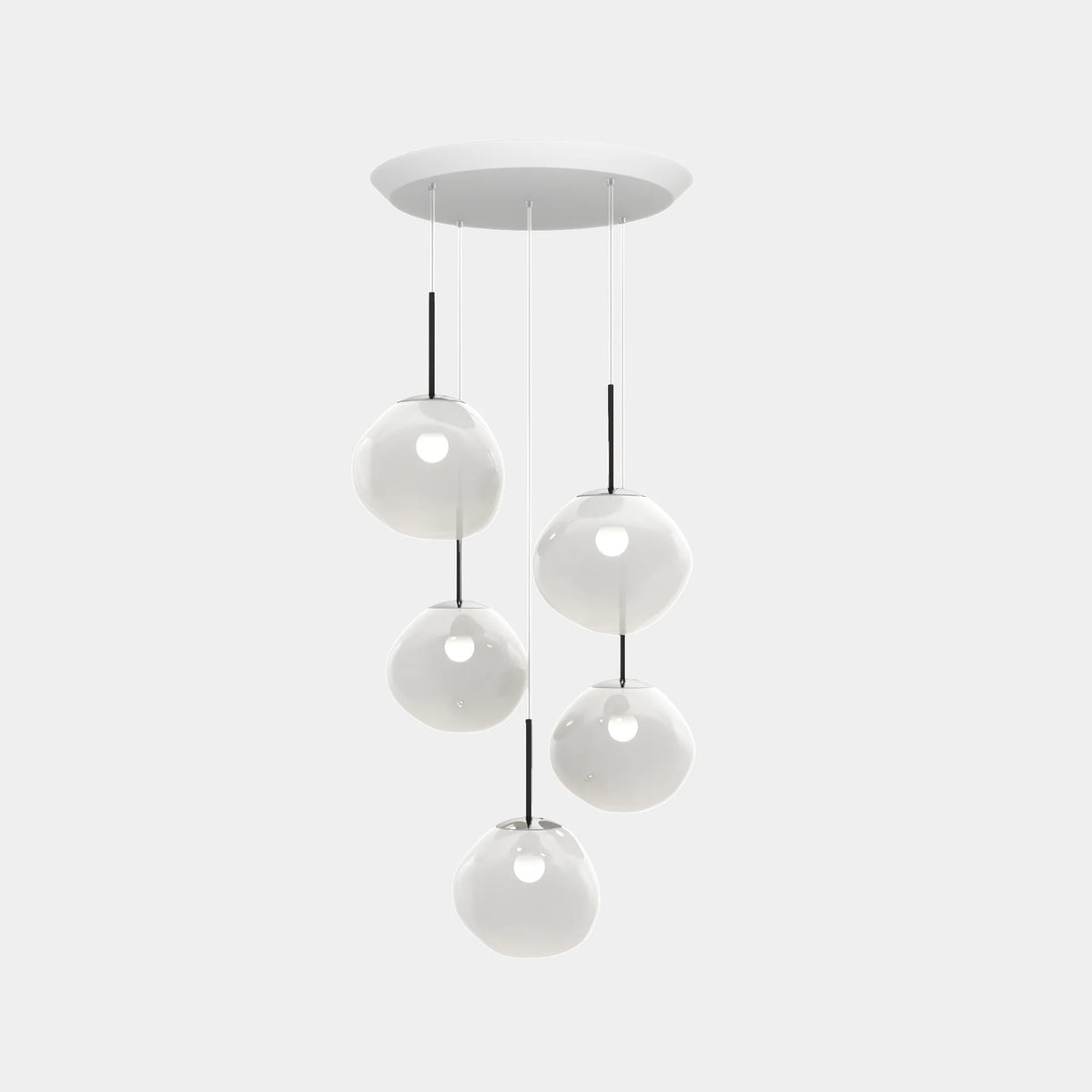 Melt Opal Pendant System by Tom Dixon, designer pendant light with sculptural form for luxury interiors ✨