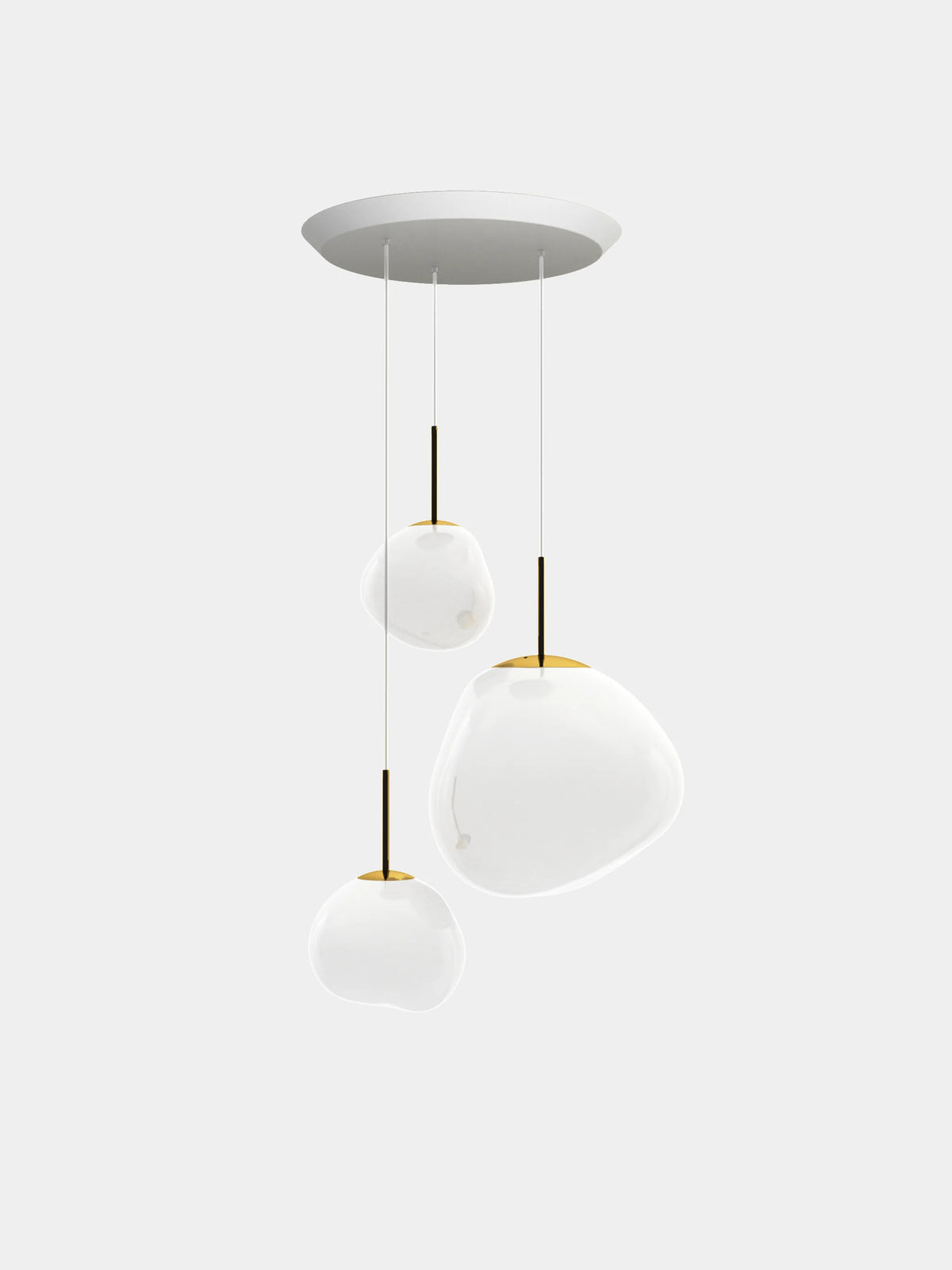 Melt Opal Pendant System by Tom Dixon, designer pendant light with sculptural form for luxury interiors ✨