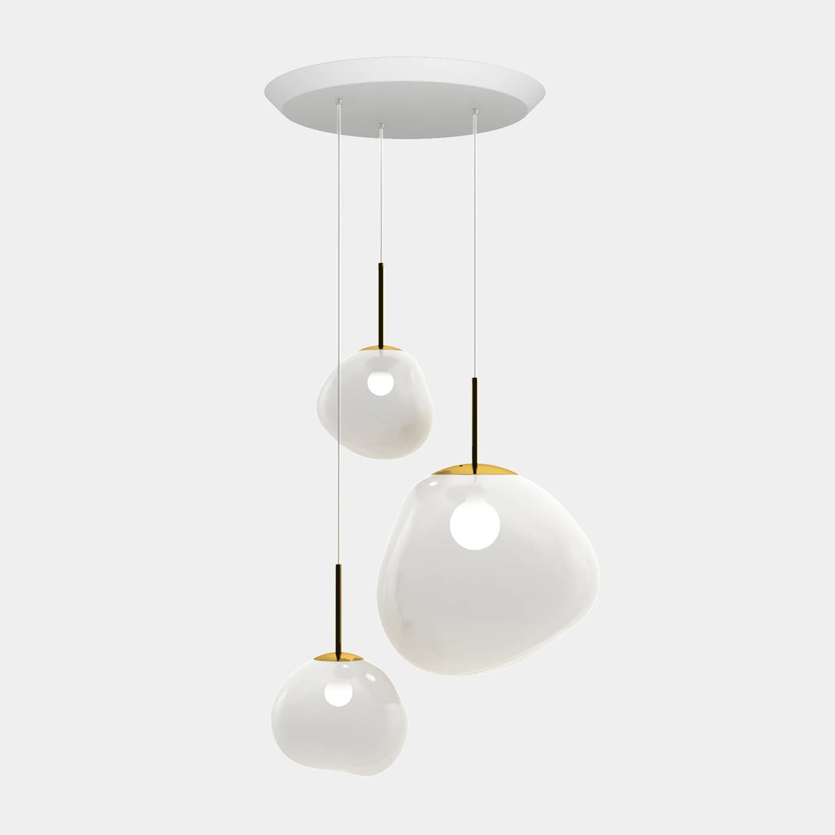 Melt Opal Pendant System by Tom Dixon, designer pendant light with sculptural form for luxury interiors ✨