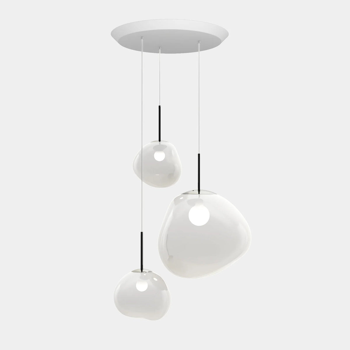 Melt Opal Pendant System by Tom Dixon, designer pendant light with sculptural form for luxury interiors ✨