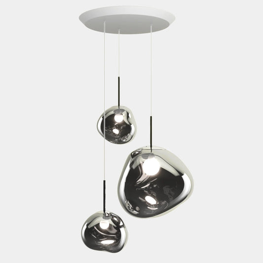 Melt Trio-Round Pendant System by Tom Dixon, designer pendant light with sculptural forms for luxury interiors ✨