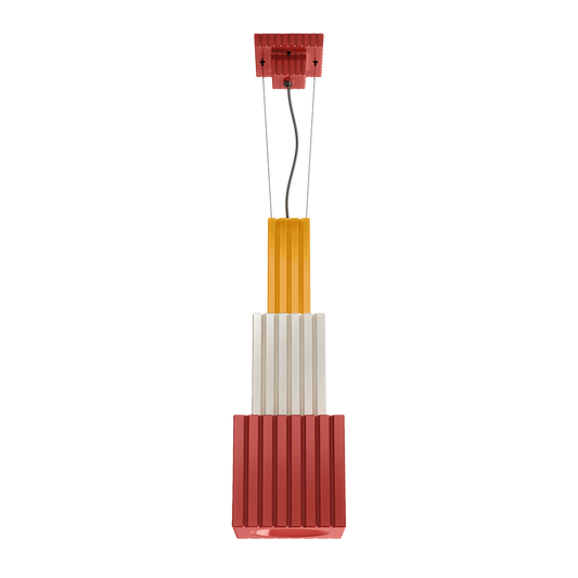 Metra C2830 Pendant Lamp by Ferroluce with handcrafted ceramic design, Italian pendant lighting for modern interiors.