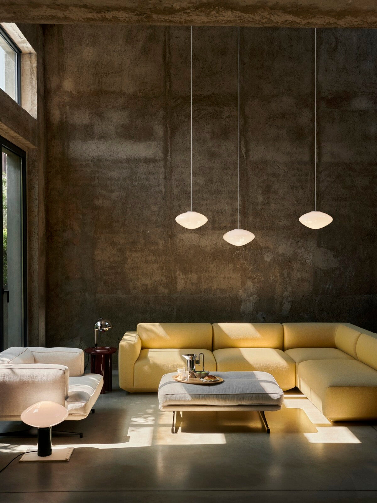 Mist AP15 Pendant by &Tradition – elegant frosted glass pendant light with sculptural design, perfect for soft ambient lighting in modern spaces.







