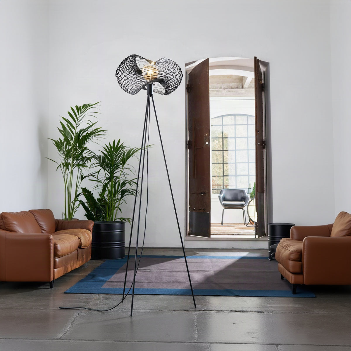 Net Floor Lamp by Zava Luce, Italian designer floor light with geometric open-frame design for luxury contemporary interiors ✨